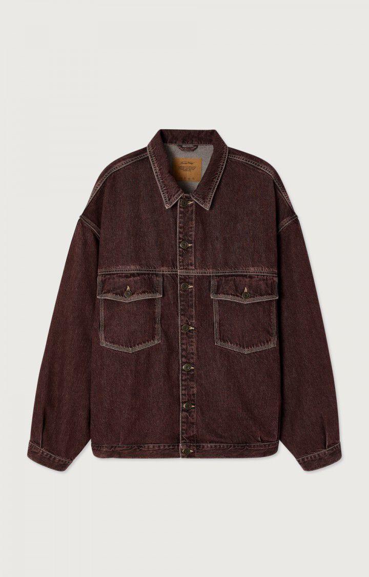 American Vintage Oshow raisin Jeansjacke Unisex bordeaux